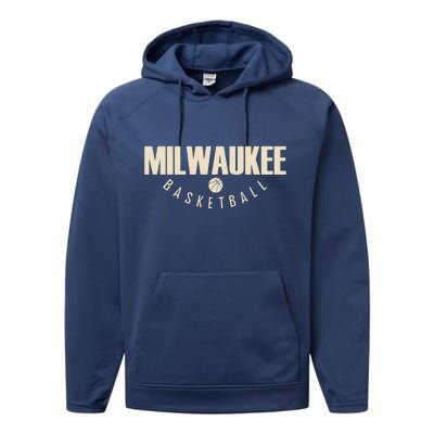 Classic Milwaukee Basketball Performance Fleece Hoodie