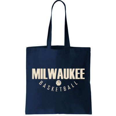 Classic Milwaukee Basketball Tote Bag