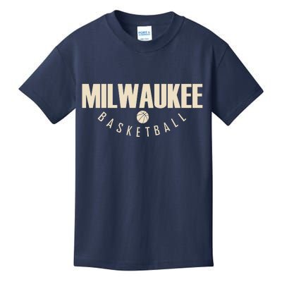 Classic Milwaukee Basketball Kids T-Shirt