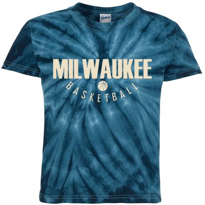 Classic Milwaukee Basketball Kids Tie-Dye T-Shirt