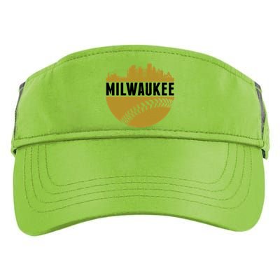 Classic Milwaukee Skyline Baseball  Adult Drive Performance Visor