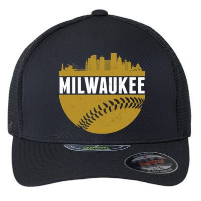 Classic Milwaukee Skyline Baseball  Flexfit Unipanel Trucker Cap