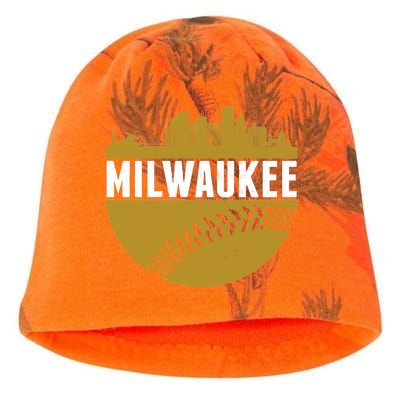 Classic Milwaukee Skyline Baseball  Kati - Camo Knit Beanie