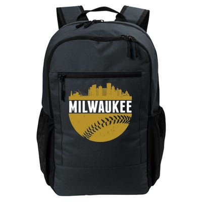 Classic Milwaukee Skyline Baseball  Daily Commute Backpack