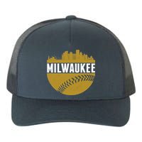 Classic Milwaukee Skyline Baseball  Yupoong Adult 5-Panel Trucker Hat