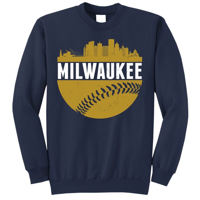 Classic Milwaukee Skyline Baseball  Sweatshirt