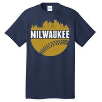 Classic Milwaukee Skyline Baseball  Tall T-Shirt