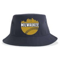 Classic Milwaukee Skyline Baseball  Sustainable Bucket Hat