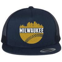 Classic Milwaukee Skyline Baseball  Flat Bill Trucker Hat