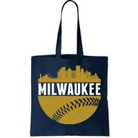 Classic Milwaukee Skyline Baseball  Tote Bag