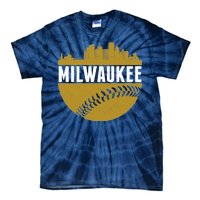 Classic Milwaukee Skyline Baseball  Tie-Dye T-Shirt