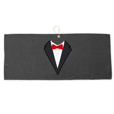 Classic Party Tuxedo Large Microfiber Waffle Golf Towel