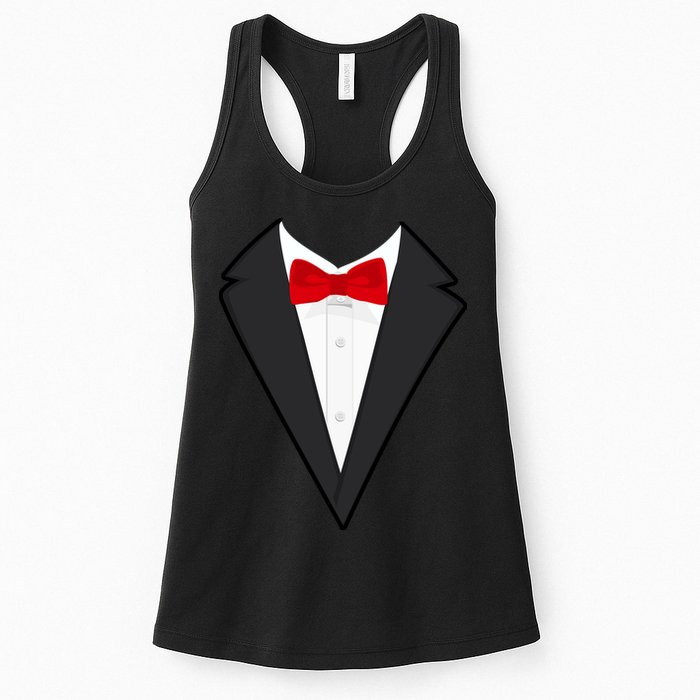 Classic Party Tuxedo Womens Tank Top