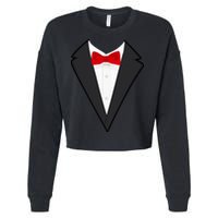 Classic Party Tuxedo Cropped Pullover Crew