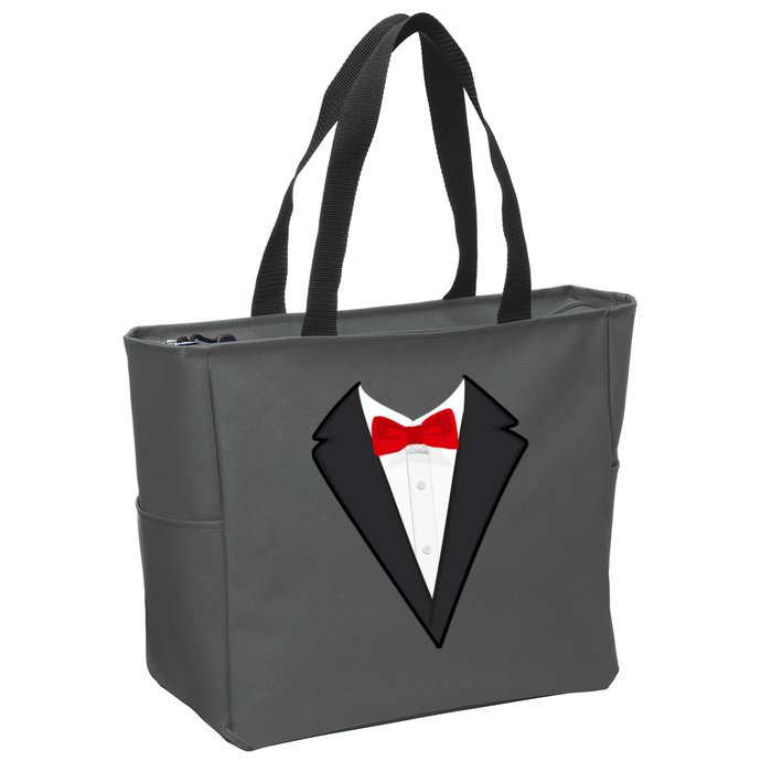 Classic Party Tuxedo Zip Tote Bag