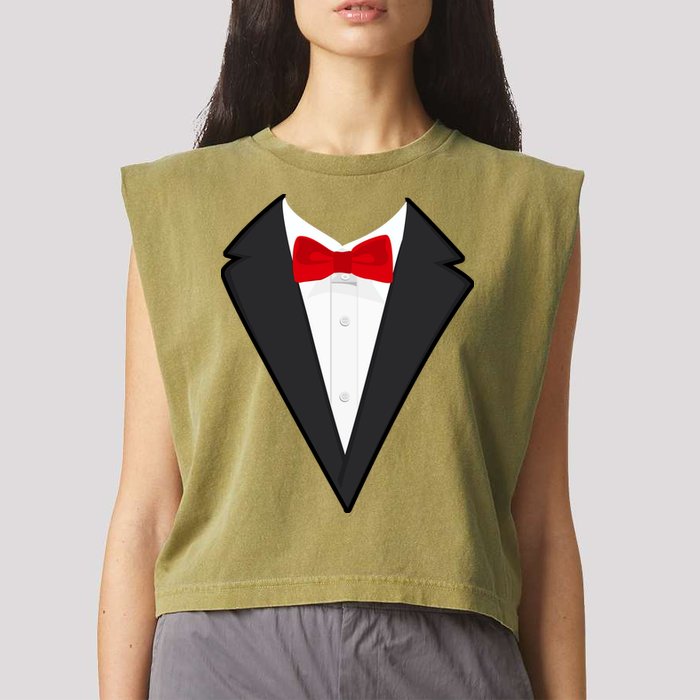 Classic Party Tuxedo Garment-Dyed Women's Muscle Tee