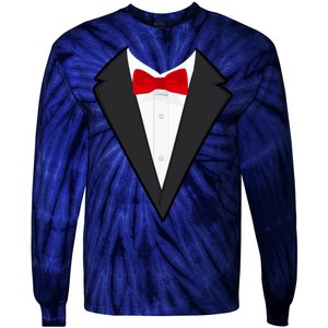 Classic Party Tuxedo Tie-Dye Long Sleeve Shirt