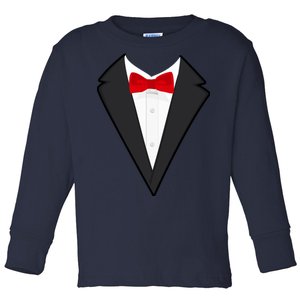 Classic Party Tuxedo Toddler Long Sleeve Shirt