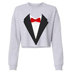 Classic Party Tuxedo Cropped Pullover Crew