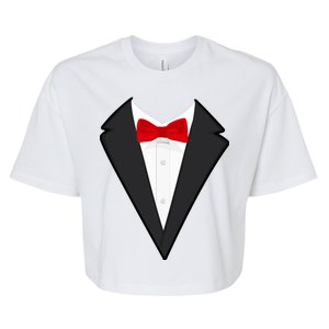 Classic Party Tuxedo Bella+Canvas Jersey Crop Tee