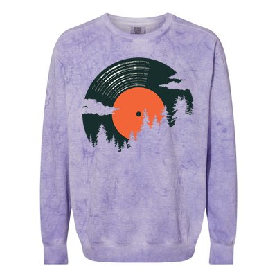 Classic Record Forest  Colorblast Crewneck Sweatshirt