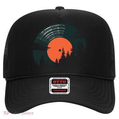 Classic Record Forest  High Crown Mesh Back Trucker Hat
