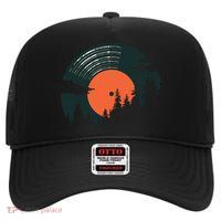 Classic Record Forest  High Crown Mesh Back Trucker Hat