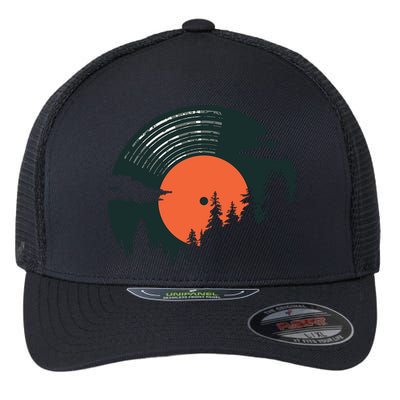 Classic Record Forest  Flexfit Unipanel Trucker Cap