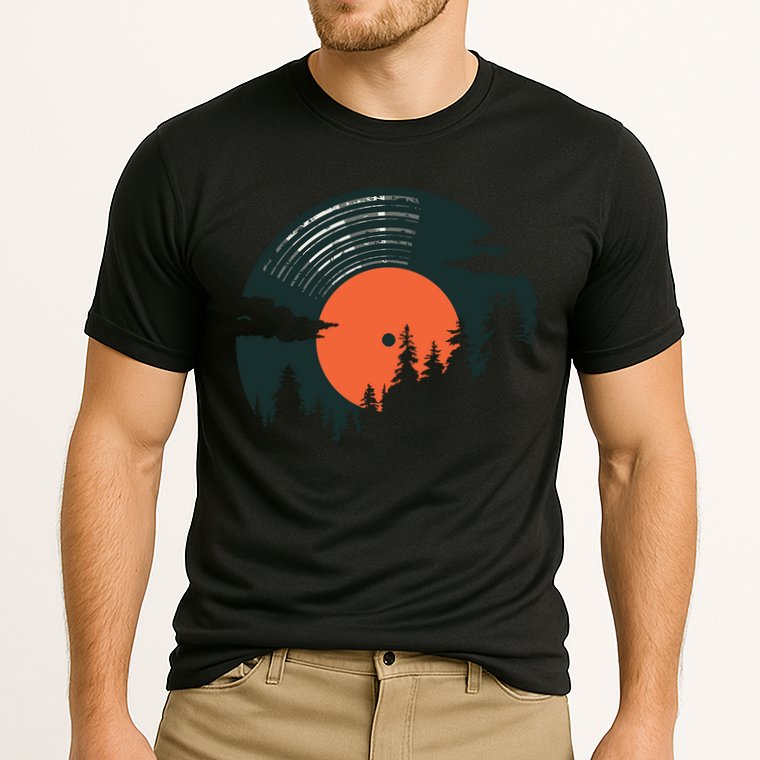 Classic Record Forest  Performance Shirt