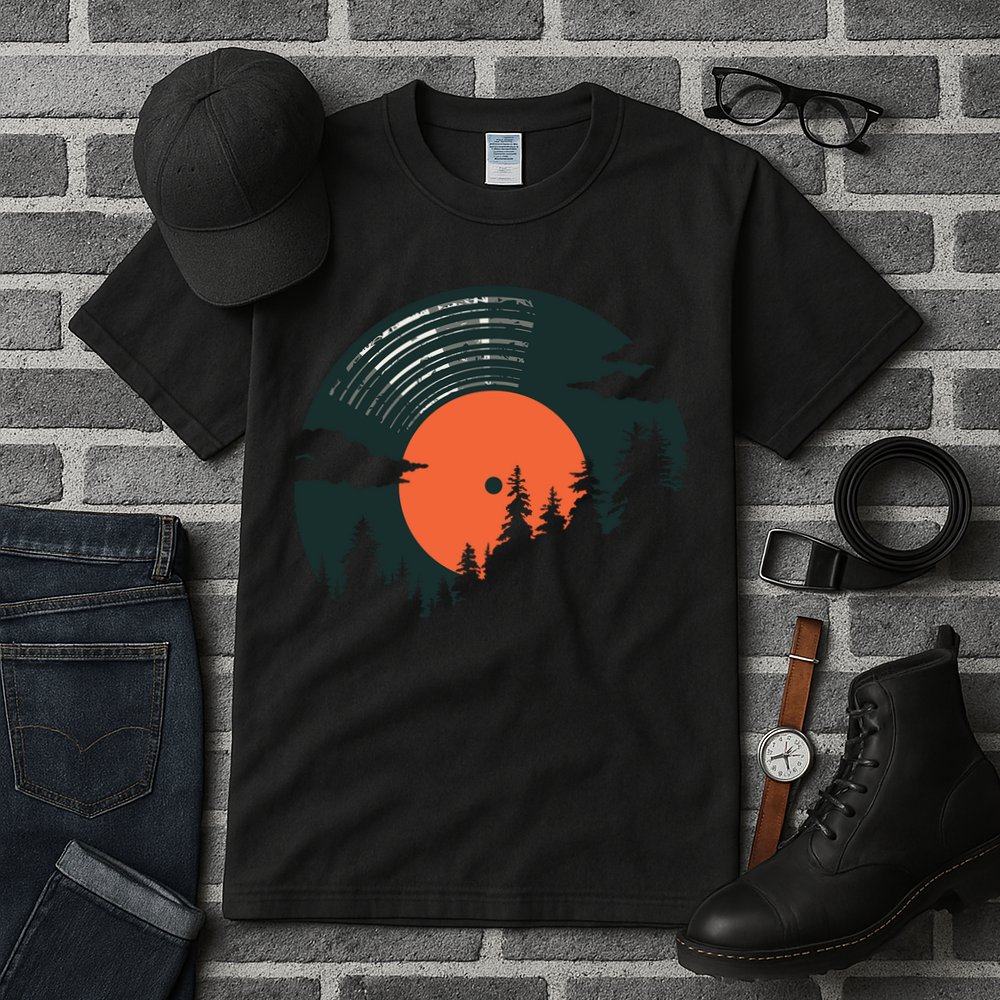 Classic Record Forest  Tall T-Shirt