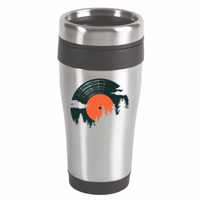 Classic Record Forest  16oz Travel Tumbler