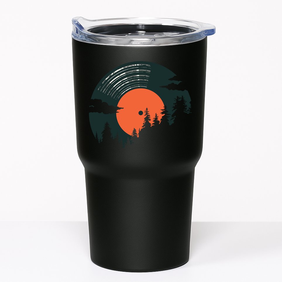 Classic Record Forest  Tumbler