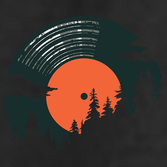 Classic Record Forest  Tumbler