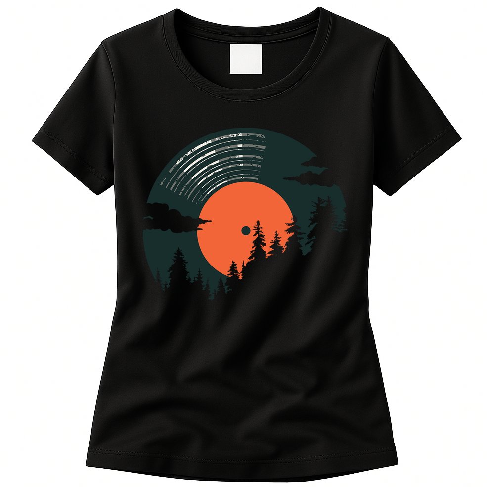 Classic Record Forest  Womens T-Shirt