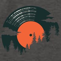 Classic Record Forest  Vector Backpack