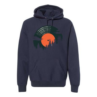 Classic Record Forest  Premium Hoodie