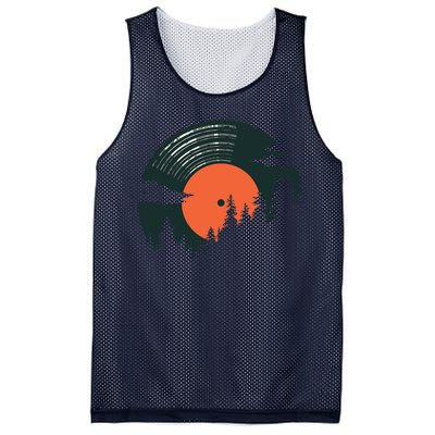 Classic Record Forest  Mesh Reversible Basketball Jersey Tank