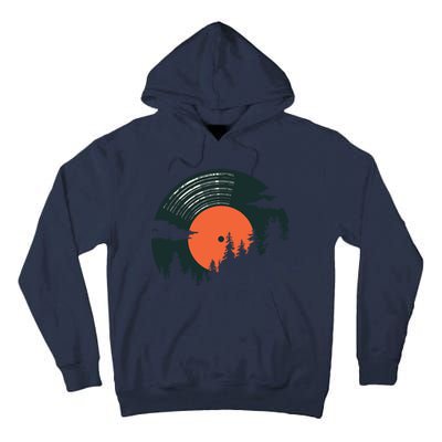 Classic Record Forest  Tall Hoodie