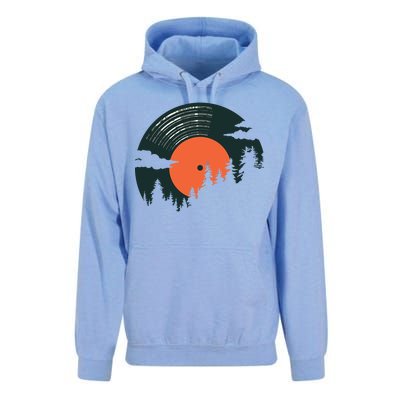 Classic Record Forest  Unisex Surf Hoodie