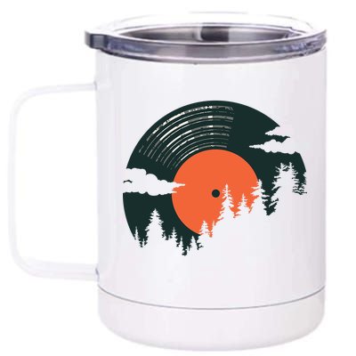 Classic Record Forest  12 oz Stainless Steel Tumbler Cup