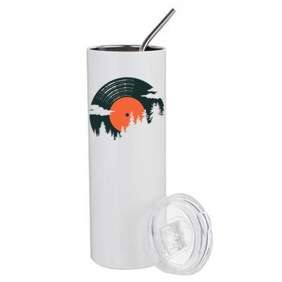 Classic Record Forest  Stainless Steel Tumbler