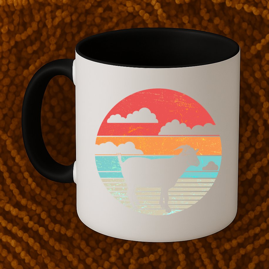 Classic Retro Goat Mug