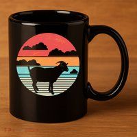 Classic Retro Goat 11oz C Handle Ceramic Mug