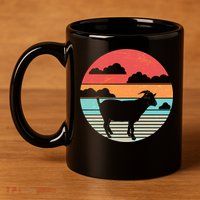 Classic Retro Goat 11oz C Handle Ceramic Mug