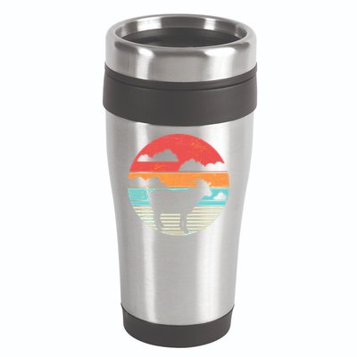 Classic Retro Goat 16oz Travel Tumbler