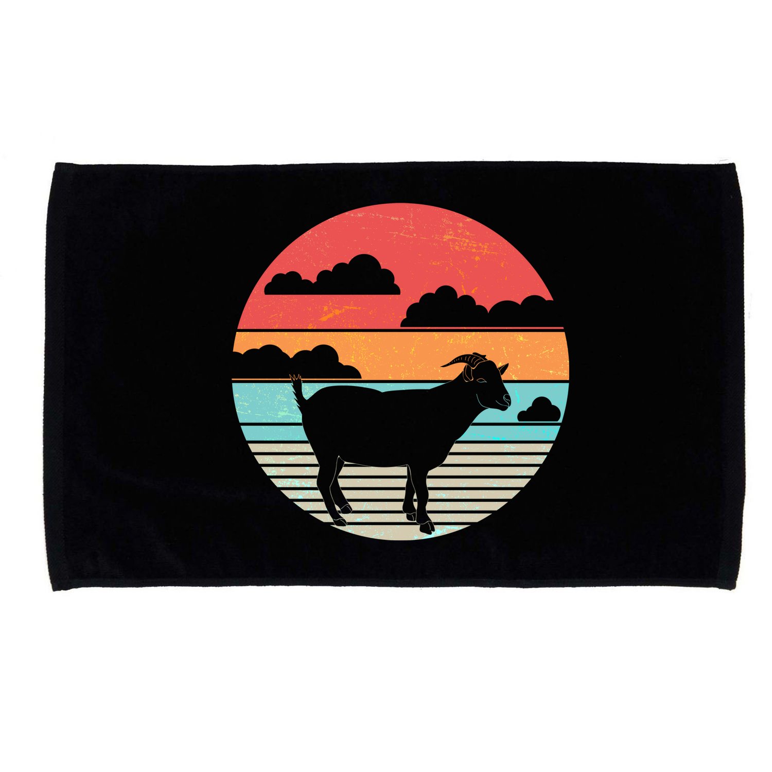 Classic Retro Goat Microfiber Hand Towel