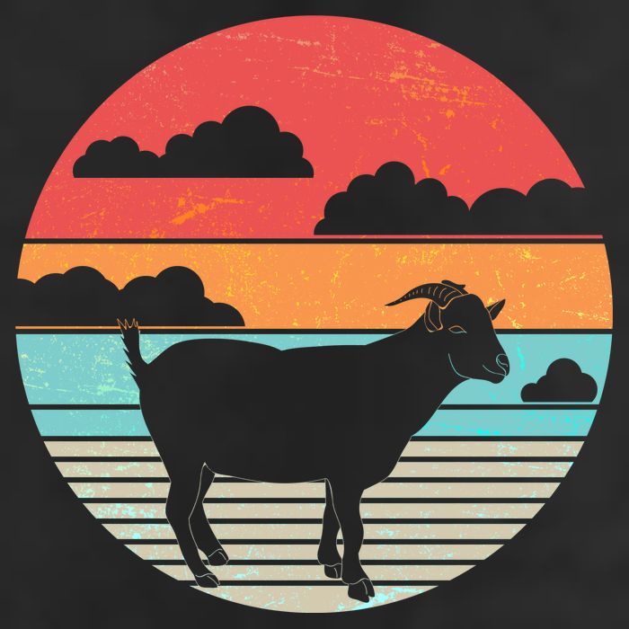 Classic Retro Goat Microfiber Hand Towel