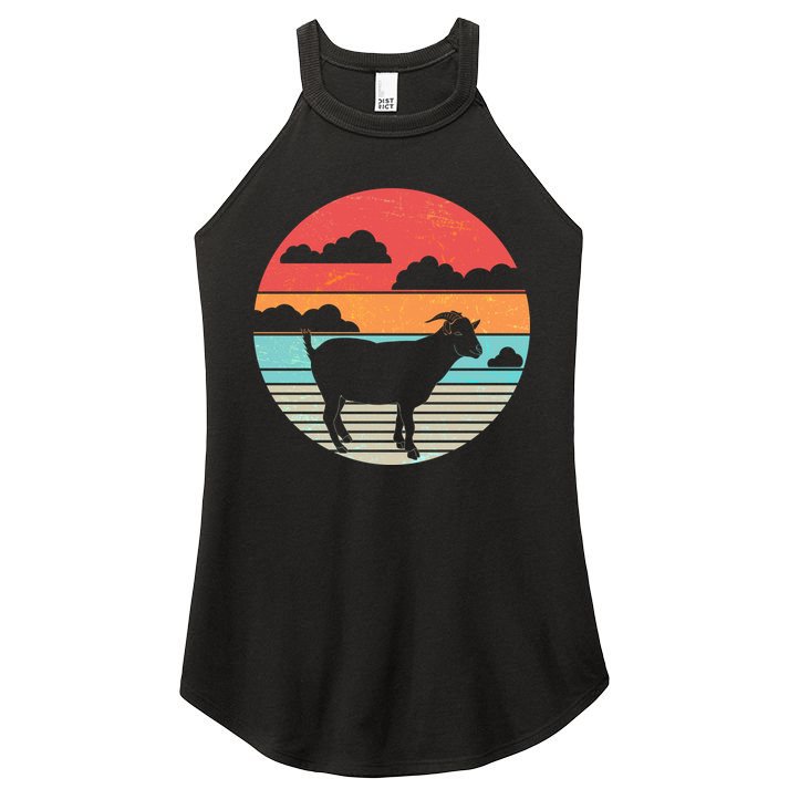 Classic Retro Goat Women's Perfect Tri Rocker Tank