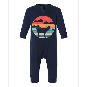 Classic Retro Goat Infant Fleece One Piece