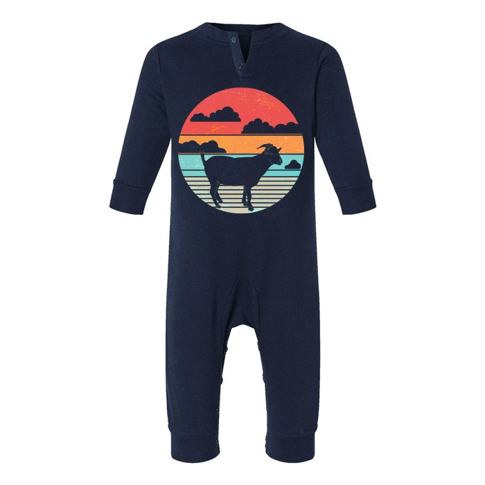 Classic Retro Goat Infant Fleece One Piece